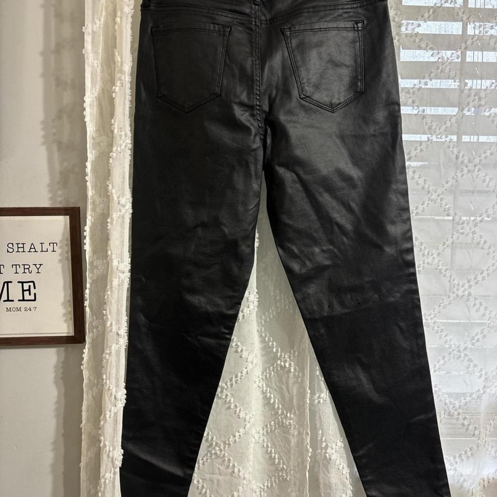 Social Standard by Sanctuary Black Coated High Rise Skinny Jeans Size 10 - Picture 2 of 2